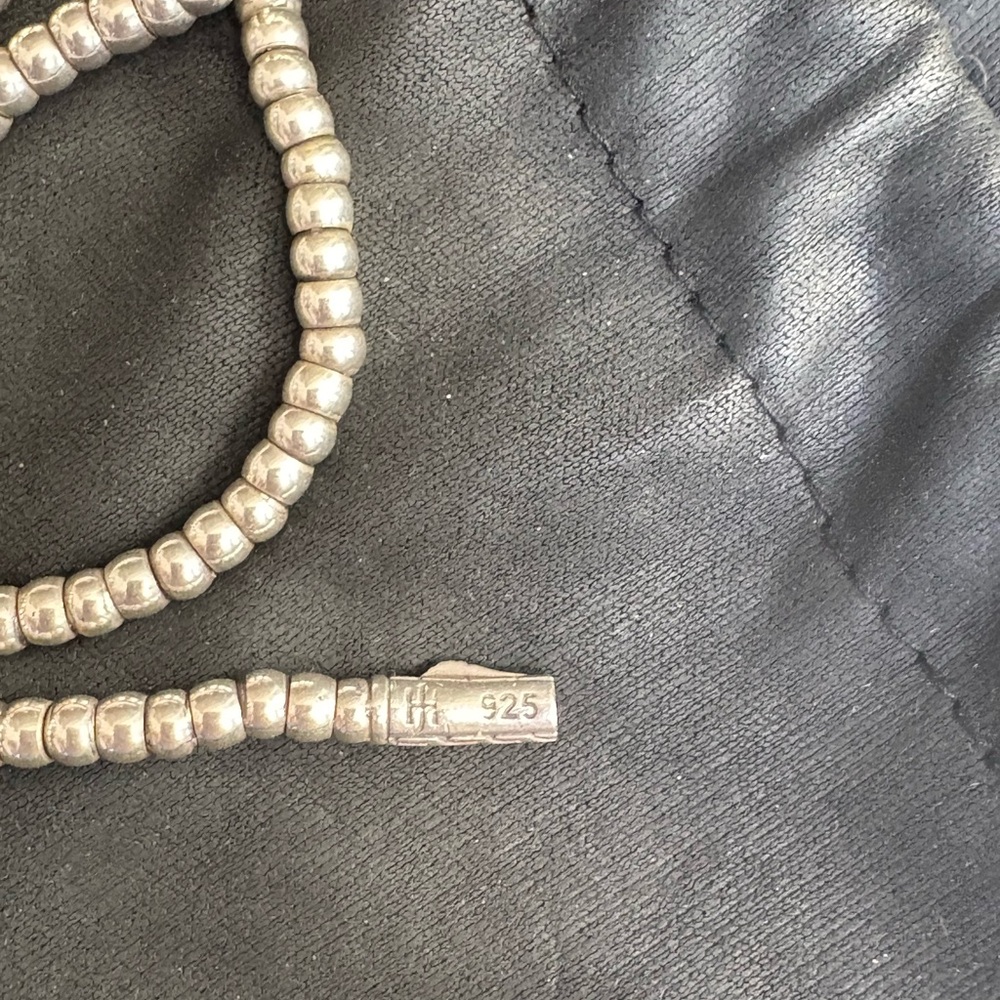 John Hardy Silver Beaded necklace. - Picture 4 of 8